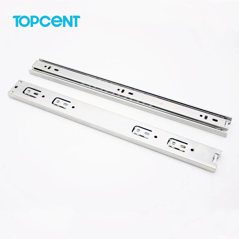 TOPCENT Furniture Metal Undermount Riel Cajon Soft Close Kitchen Telescope Channel Cabinet Hardware Drawer Slide Rail