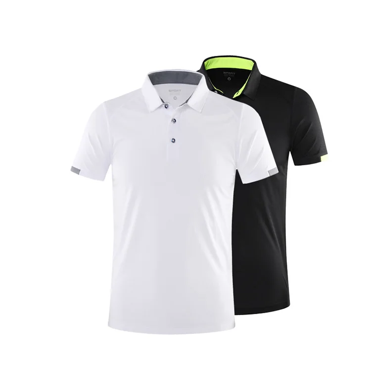 
Custom Plain 100% polyester Men Golf Polo Shirts With Embroidered Printed Logo 