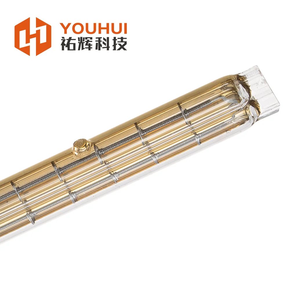 2000W shortwave gold reflector halogen lamp infrared painting lamp for pet preform