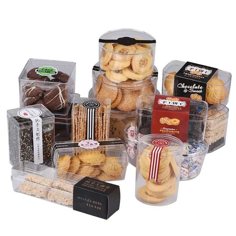 Good Selling Custom Transparent Insert Small Cookie Boxes with Lid