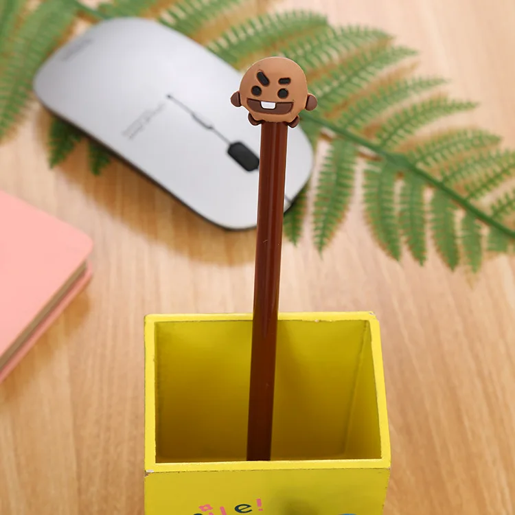 Promotional USA New fashion advertisement stationery, OEM customised Creative Cartoon design plastic ink gel drawing pens