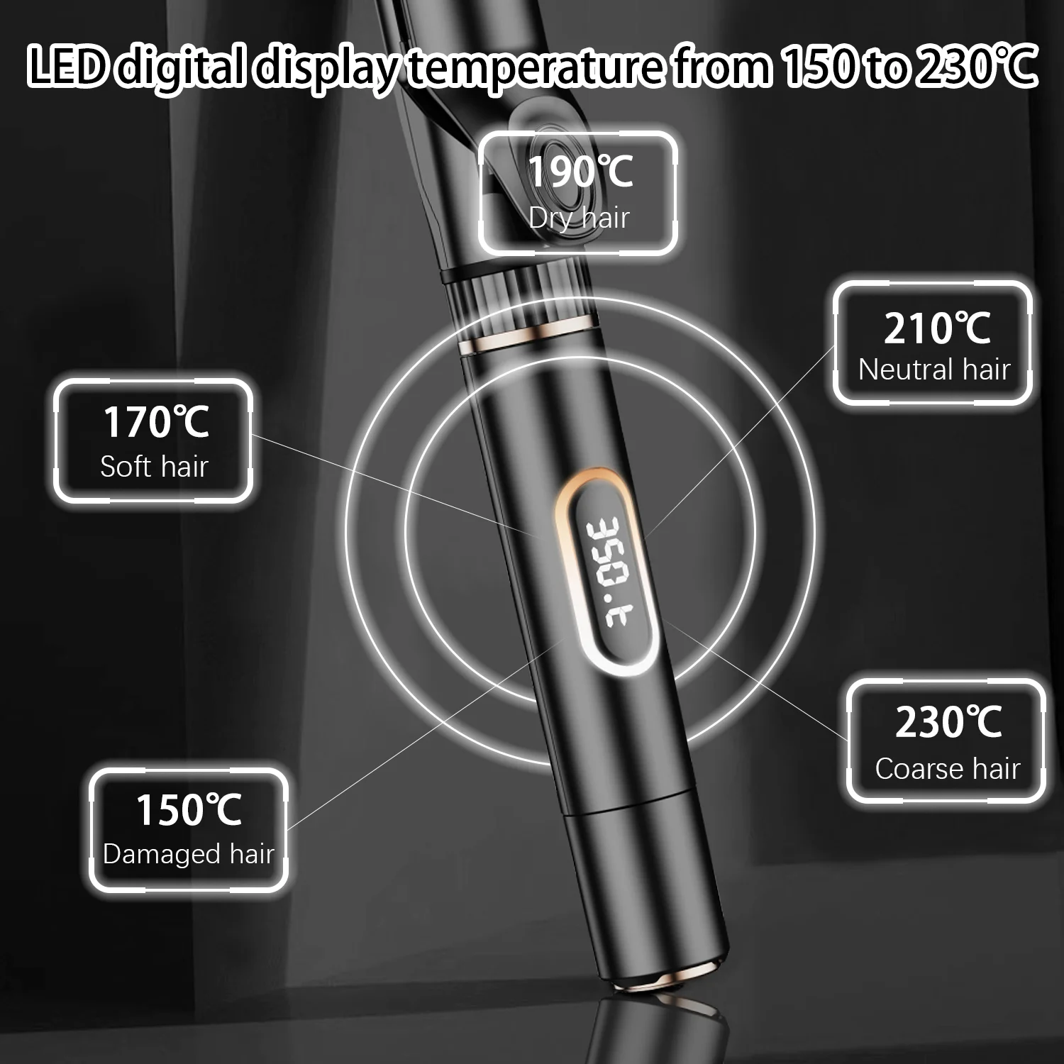 Professional OEM Customized Hair Straightener Brush For Negative Ion Flat Iron Hot Hair Straighteners Comb For Home Use