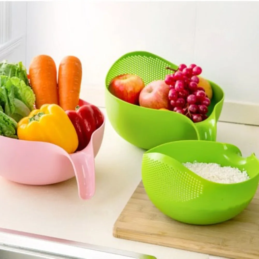 rice pans plastic washer basin  quinoa strainer cleaning veggie fruit kitchen tools with handle newest