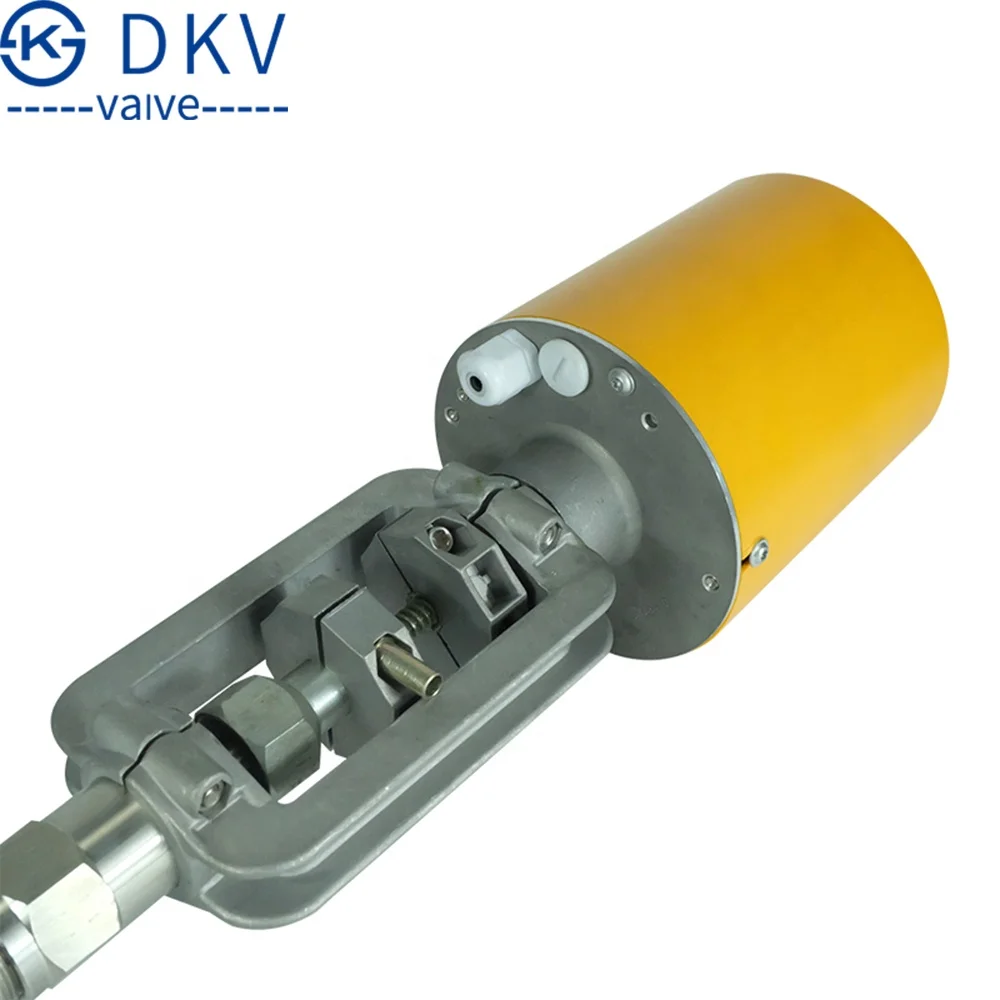 DKV electric control valve DN40 WCB 2-way control valve for Hot Oil Steam 3 way Proportional Control Globe Valve