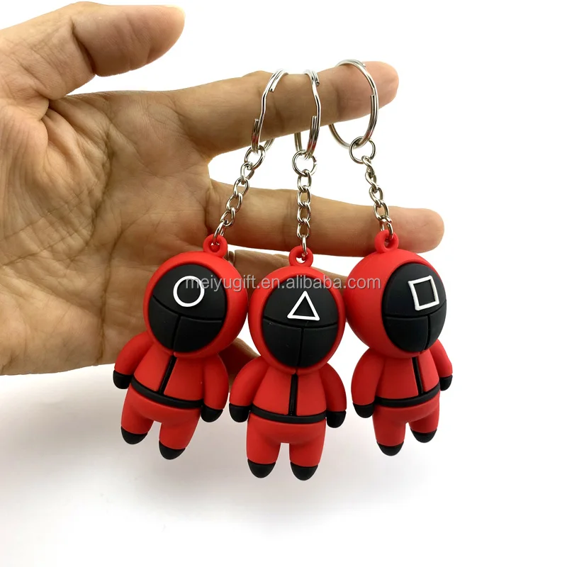 Factory In Stock Korean TV Squid Toy 3D Soft Rubber Cosplay