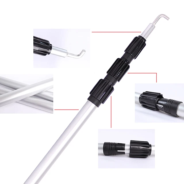 Good Quality Aluminium Telescopic Spin Lock Custom Hook Tube