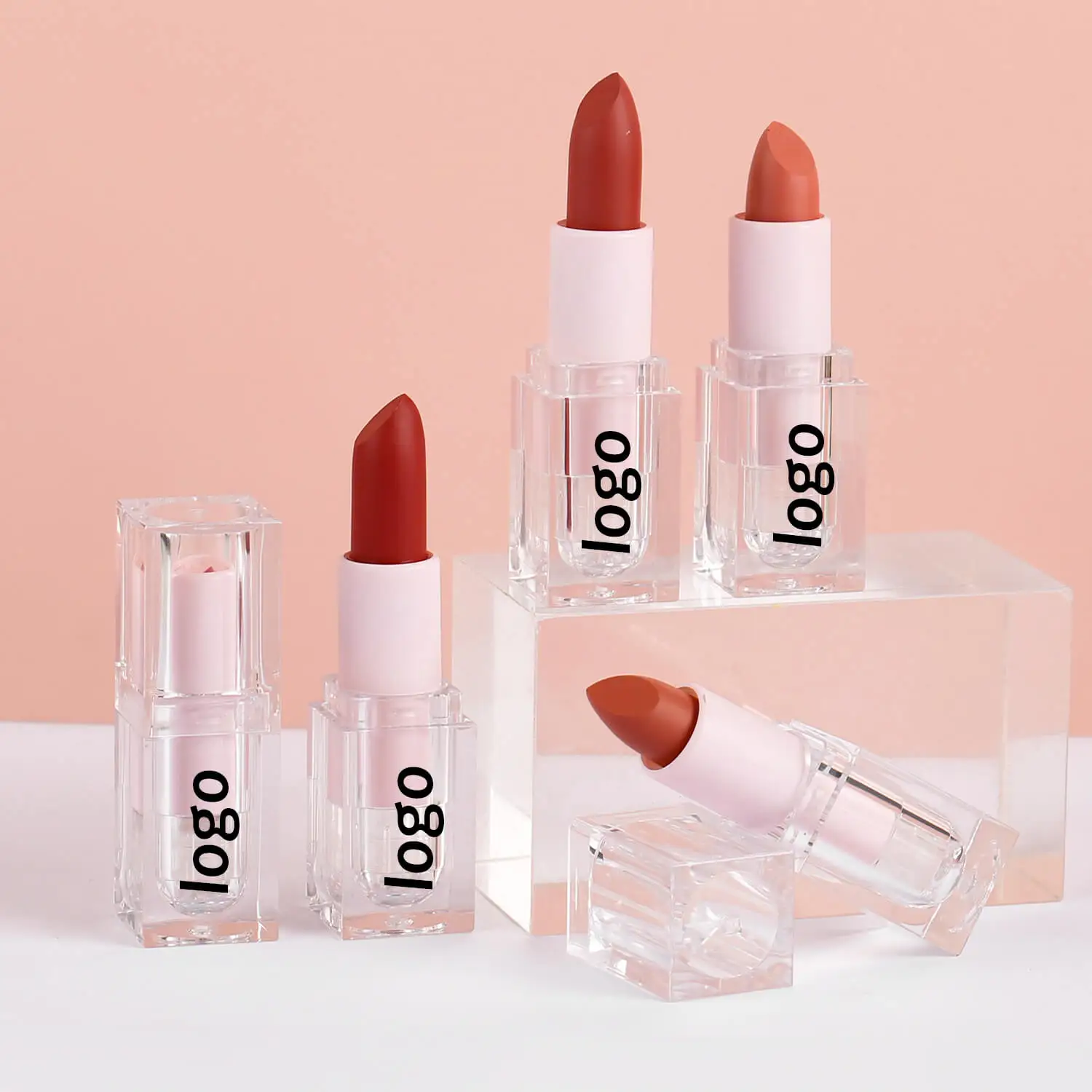 High Quality Custom Your Logo 14 Colors Vegan Lipstick Long Lasting Moisturizing Private Label Matte Lipstick