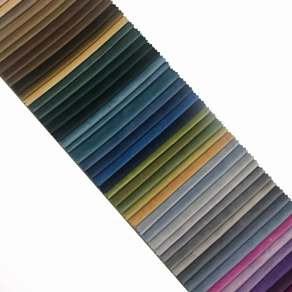 Factory sale 100% Polyester Holland velvet fabric upholstery velvet fabric textile for curtains