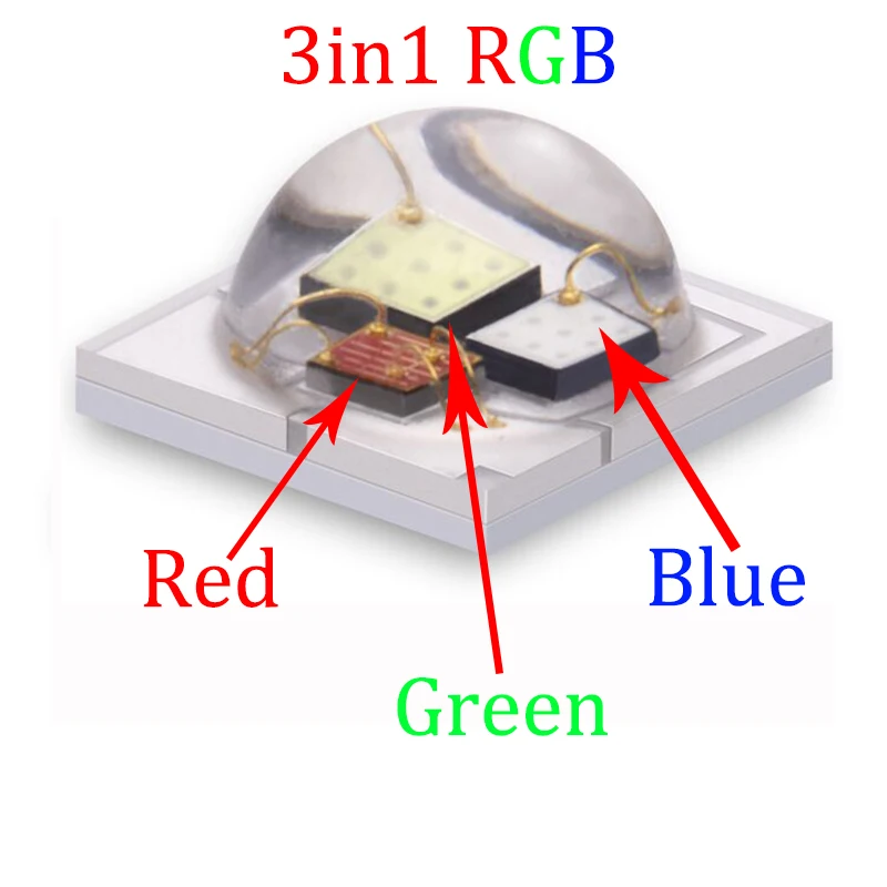  Подводный RGB-светильник IP68 4 провода 12 В постоянного тока 3 Вт IP68Waterproof светодиодный светильник для бассейна в 1 RGBV +
