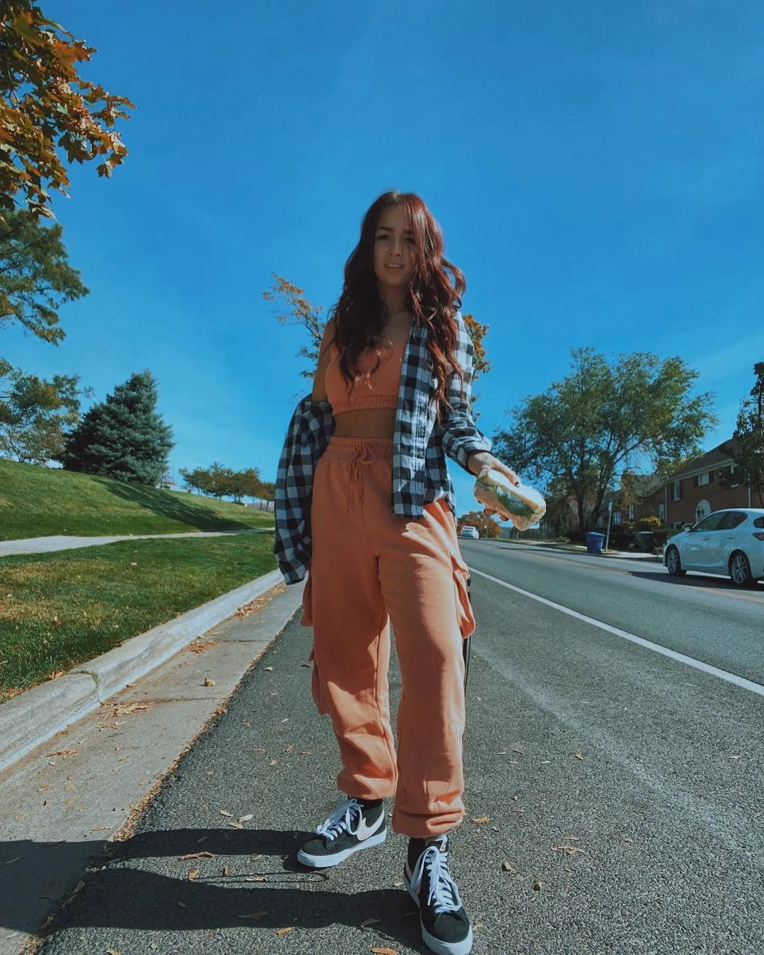 Custom LOGO Jogging Suit Ladies Trousers Baggy Pant With Pockets Jogger Hip-Hop Girl Knit Cargo Pants 2 Piece Set Women Clothing