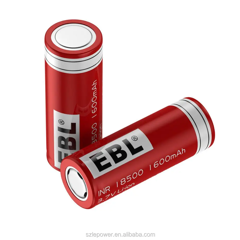 
EBL 18500 Li-ion Rechargeable Battery 1600mAh 3.7V With 1200 Times Deep Cycle 