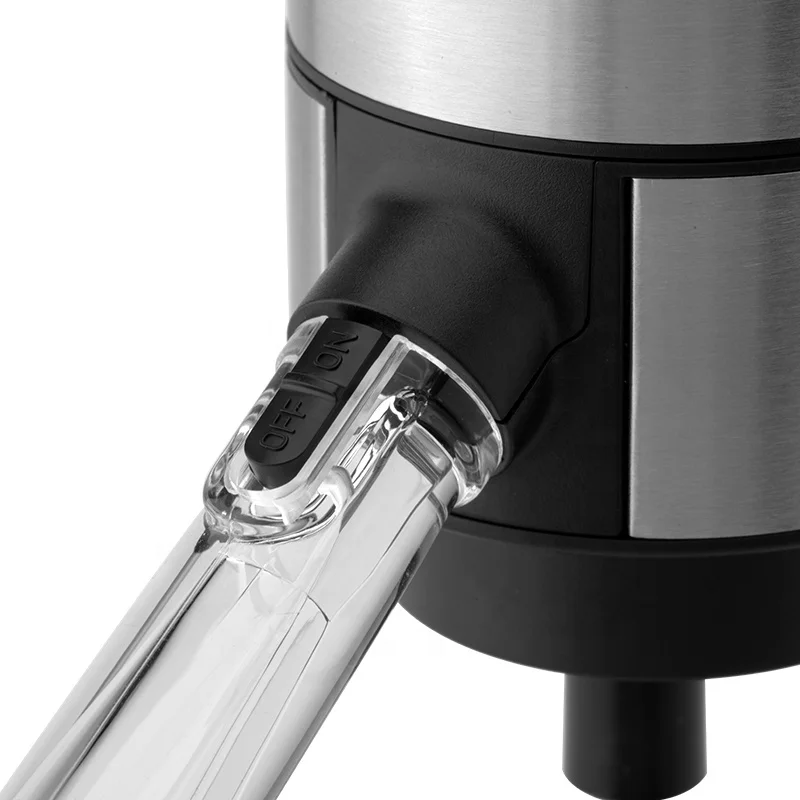 Stainless steel electric wine aerator colorful package wine aerator pourer