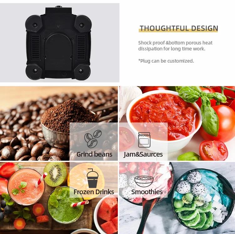 Professional kitchen appliances high speed electric fruit juicers soya bean food blender mixer 3L