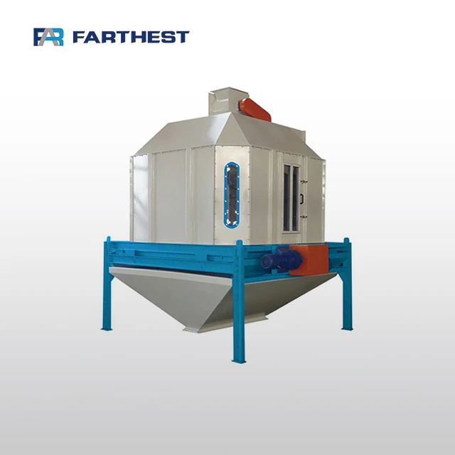 Farthest 3 Ton/hr SKLN Pet Food Counterflow Cooler For Livestock Feed Pellet