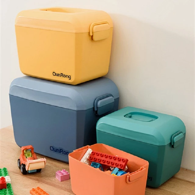 Children Toys Storage Household Plastic Desktop Storage Box Snack Storage Box Baby Color Mud Building Blocks Organizer Box