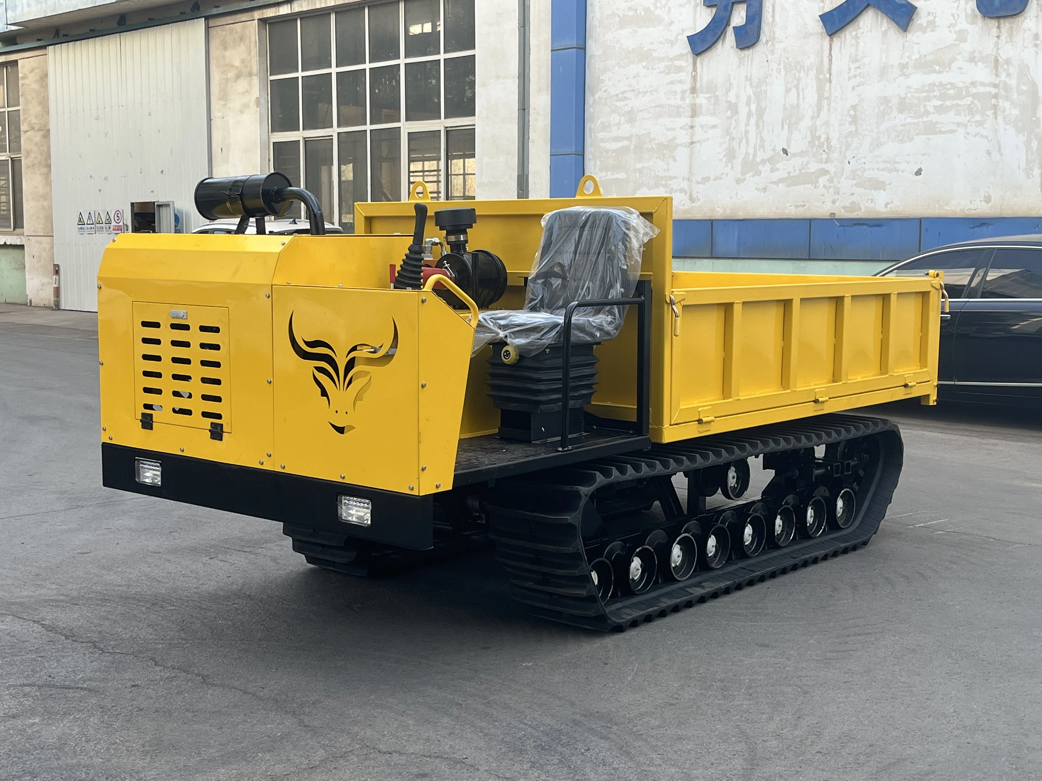 3 Ton 4Ton infinitely variable speed mini crawler dumper engineering tracked carrier agricultural crawler dump truck