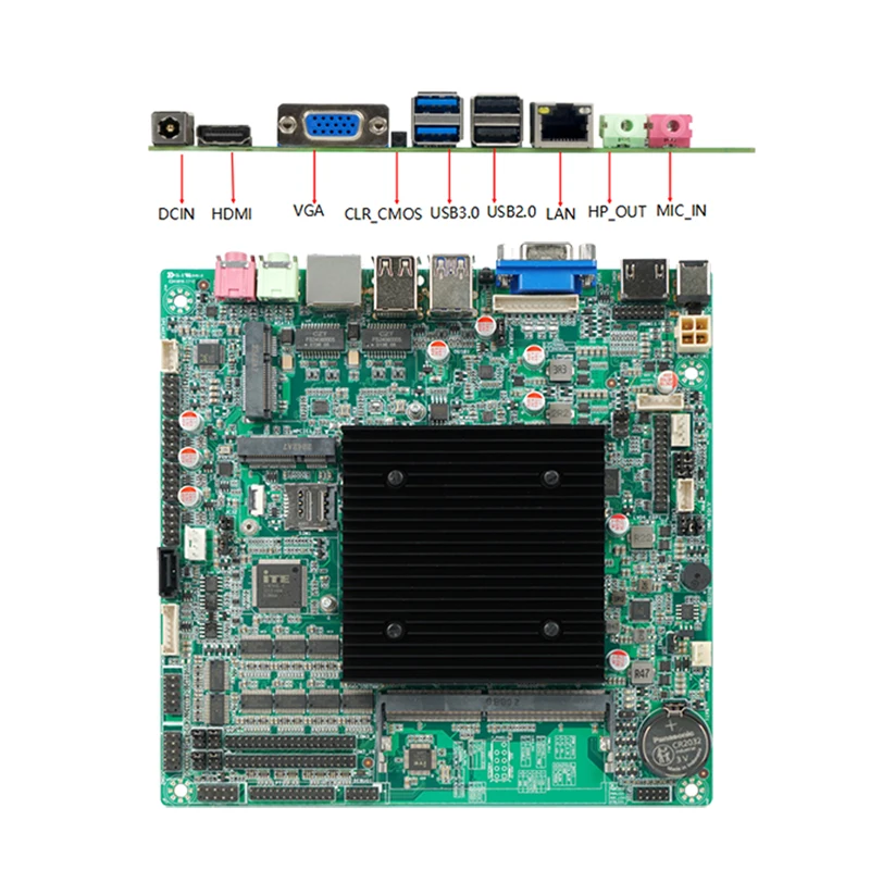 Zeroone In-tel 8th Gemini Lake-R Processor Mini Itx Motherboard J4105 J4125 Cpu Mini PC Mainboard X86 Industrial Motherboard