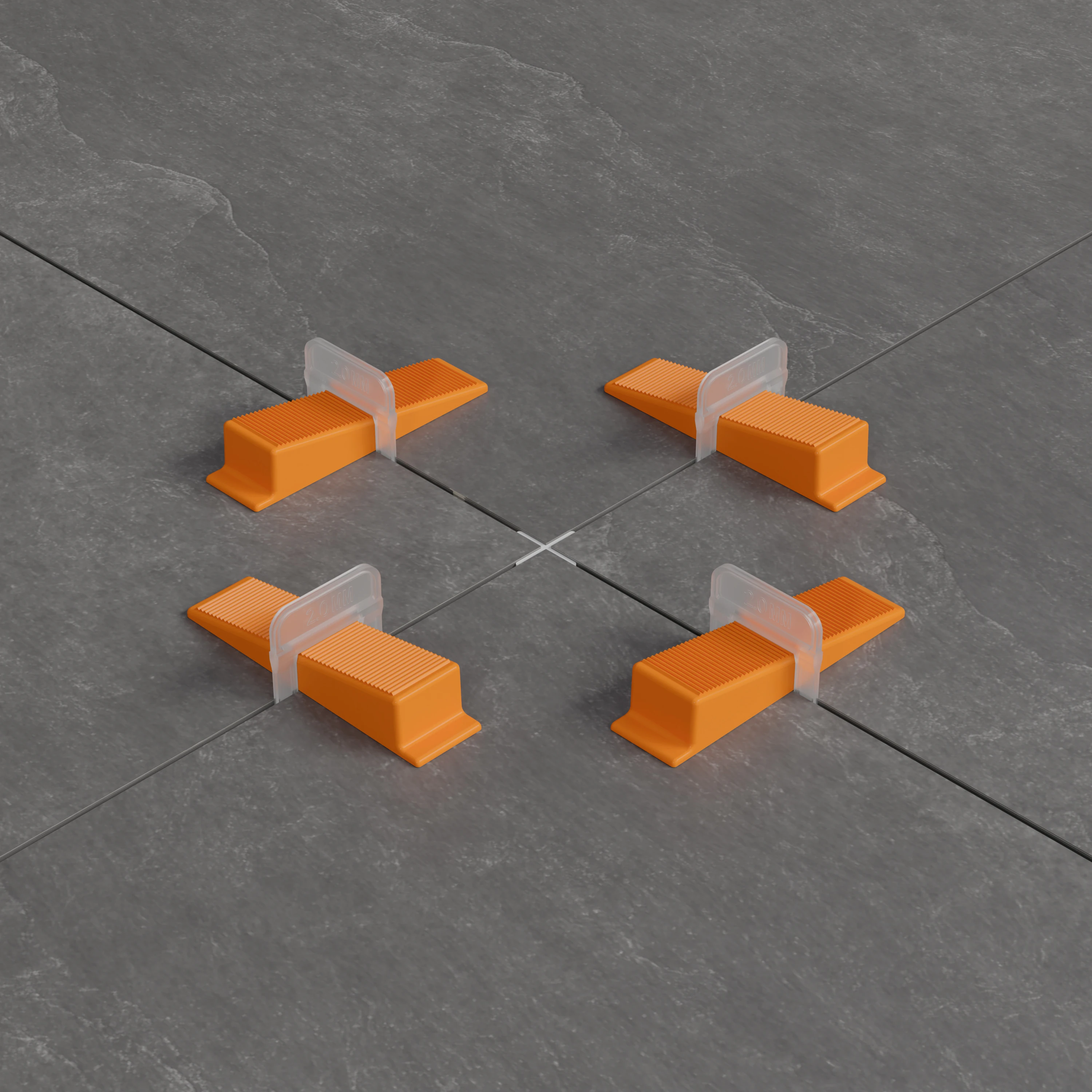 Plastic Tile Leveling System Clips Wedges nivelador de pisos self-leveling tile spacers tile accessories factory