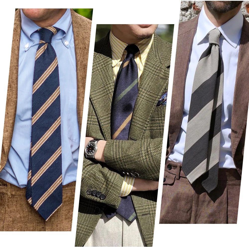 Custom Pattern Ties Geometric Neckties Good Quality Floral Pattern Fall Color Silk Print Tie For Men