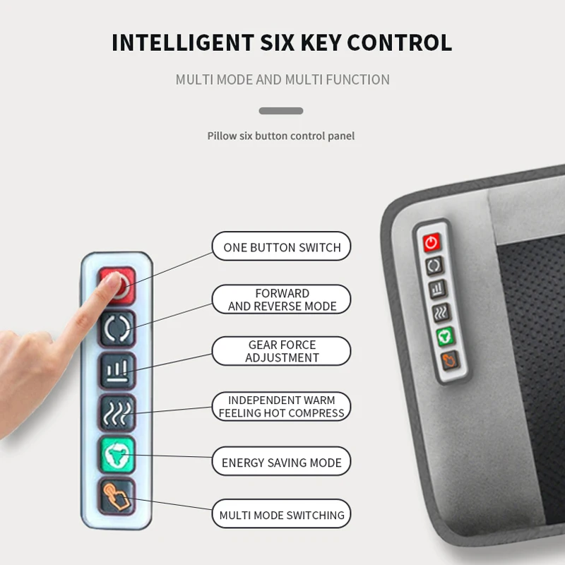 2024 New Design Standard Size Full Body Vibrate Memory Shiatsu Massage Cushion Mattress neck Massager