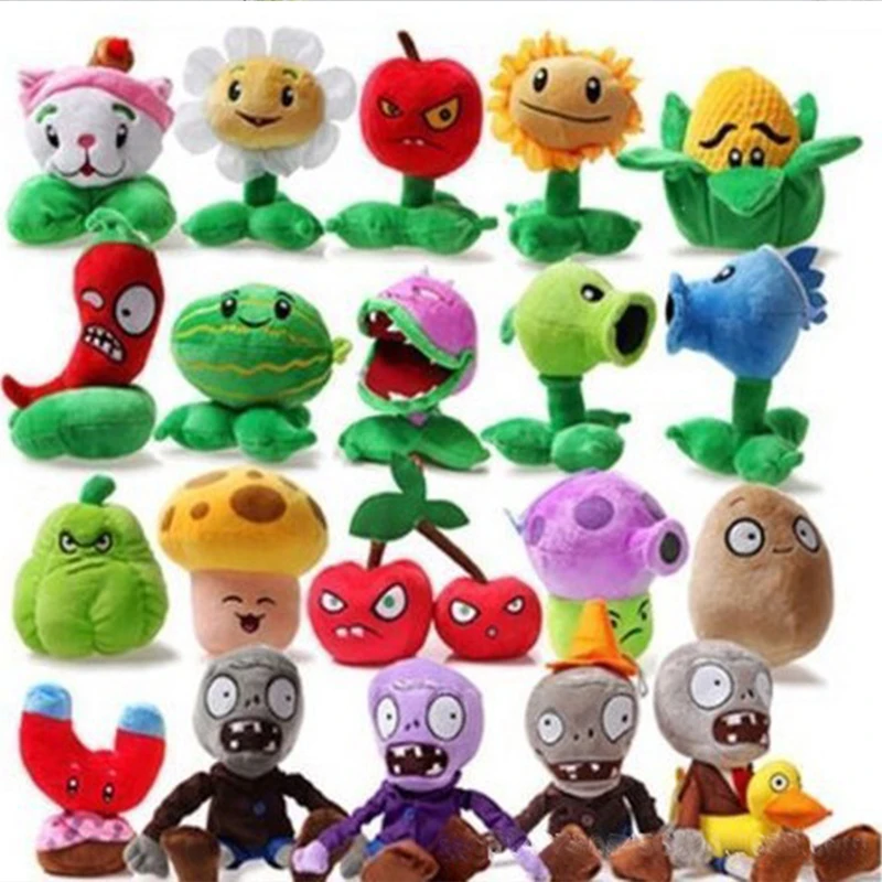 
Plants vs Zombies Kawaii Plants Pea Shooter Plush Doll Soft Stuffed Toys Game Figure 