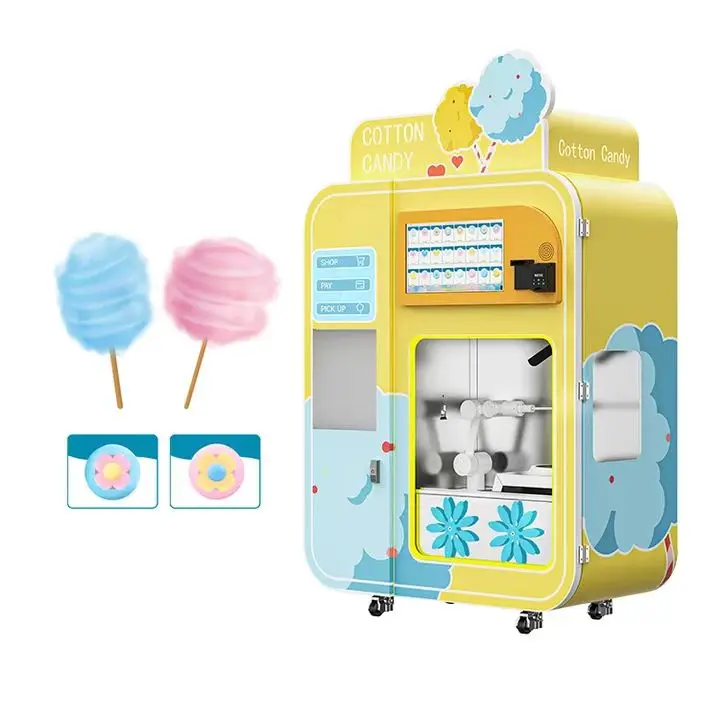 New type commercial vending machine for cotton candy machine automatic candy
