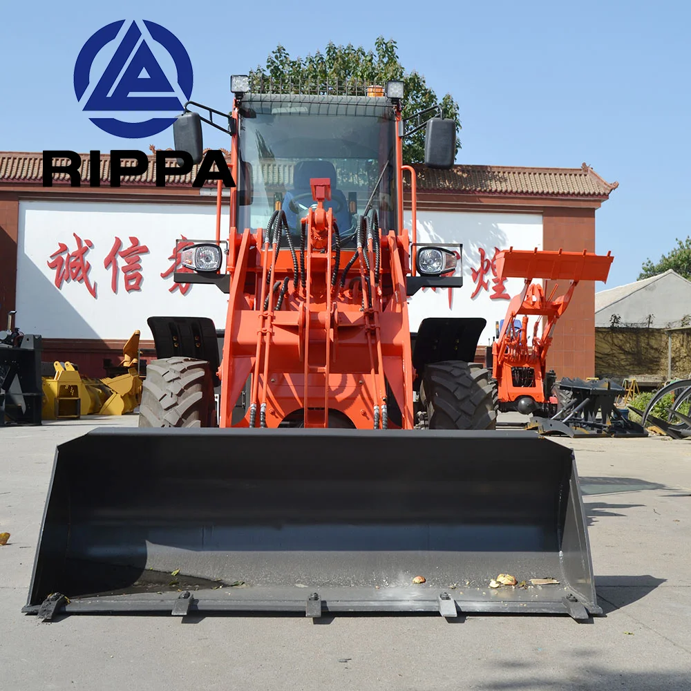 Customize 4ton Wheeled Loaders CE Certificate Farm Small Front End Loaders Compact Articulated Mini Wheel Loader