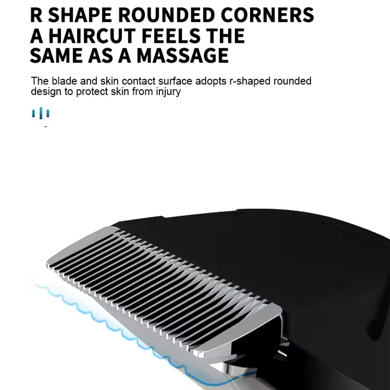 Оптовая продажа ЖК-дисплей водонепроницаемый электрический триммер для парикмахера Регулируемый мужской перезаряжаемый