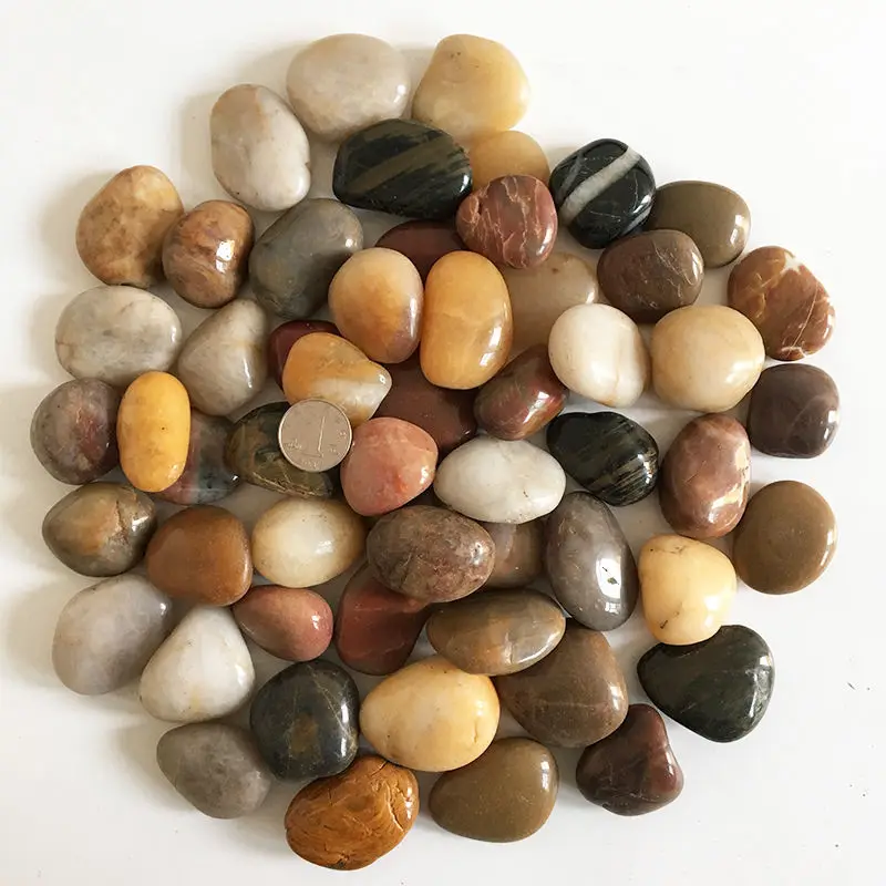 River Rocks Decorative Ornamental Pebbles Garden Landscaping Stones Gravel Filler for Home Decoration cobblestone for diy crafts