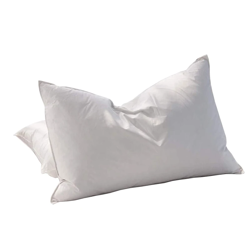 Goose Feathers and Down White Pillows with 100% Cotton Cover for bed