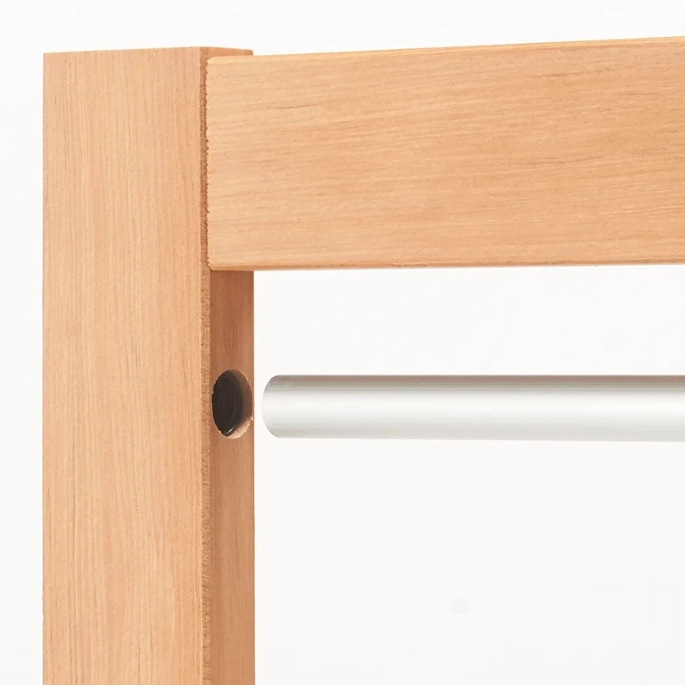 Simplicity canvas folding screen wooden room divider hall partition