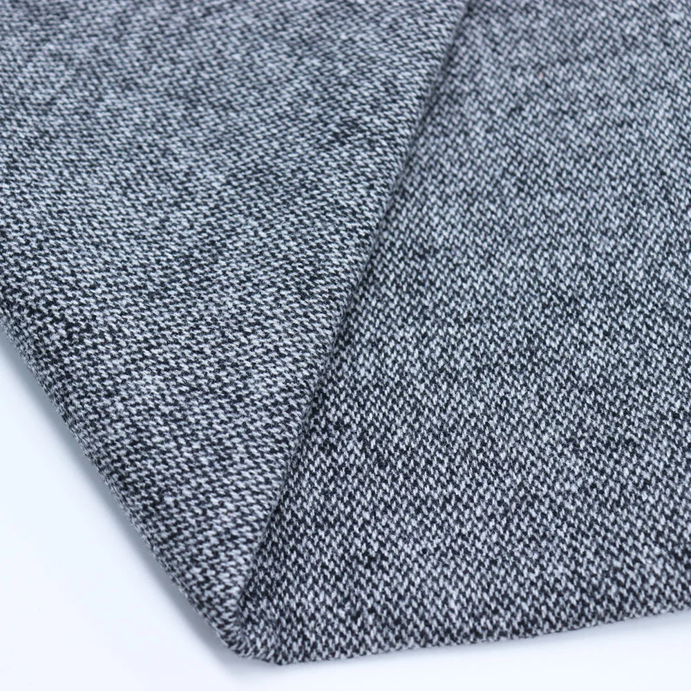 Double face brush heavy 20% wool fleece polyester brown blend woolen fabric garment