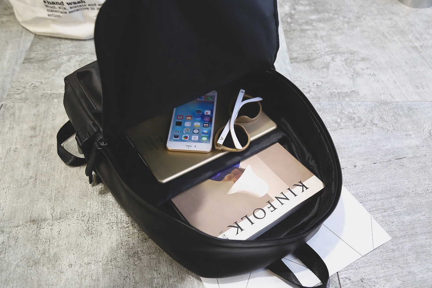 Custom Business Bag Travel Vegan Leather 15.6 Inch Laptop Computer Backpack Waterproof Campus School bag