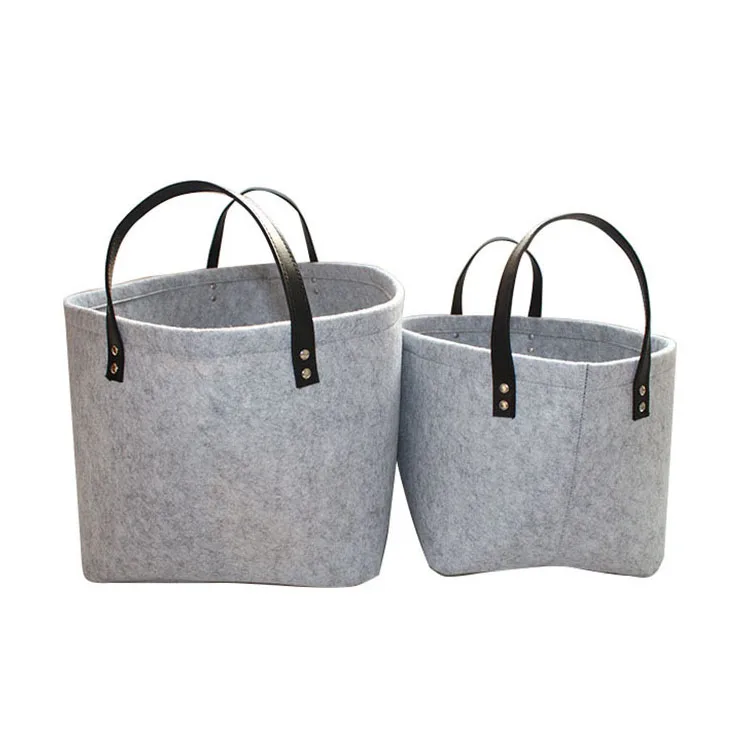 Hot Selling Laundry Basket Wool Felt Storage Basket