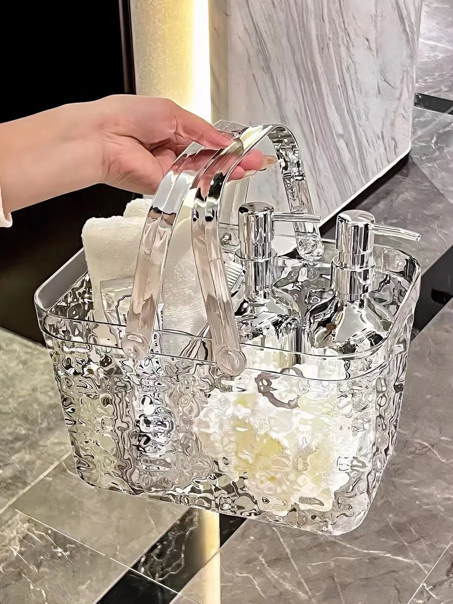 MULTI-PURPOSE Luxury Portable Bathroom Toiletries Storage Basket Student Dormitory Bath Basket Sundries Basket