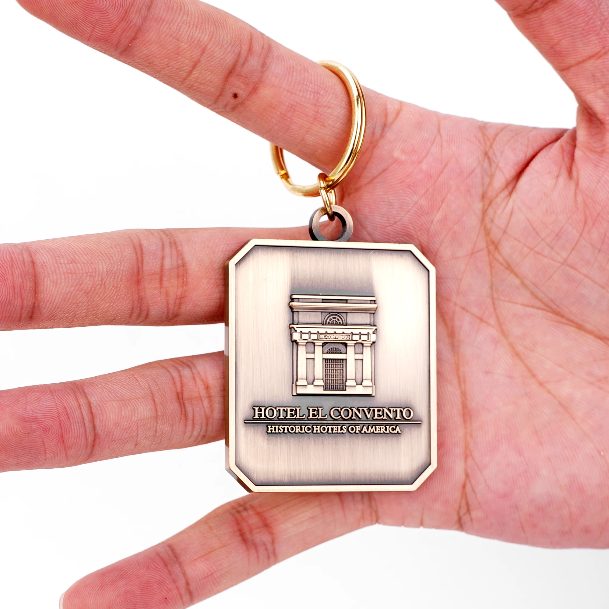 Personalized Engraving Brand Logo Metal Keychain Hardware Stainless Steel Keychain 3D 2D Alloy Iron KeyChain Enamel Key Chain