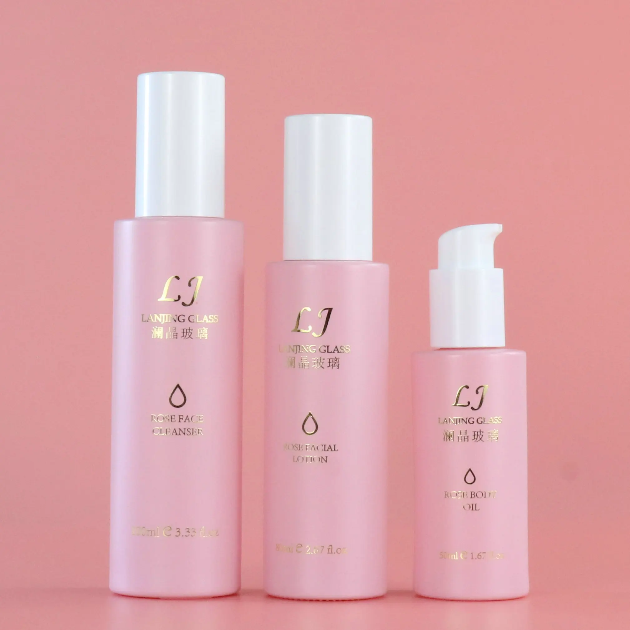 Fresh style Serum package Beauty Spray Glass bottle 30ml 120ml lotion pump Luxury Cosmetics skincare Packaging