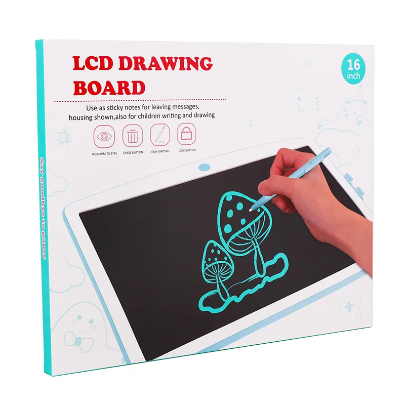 Customized Design Erasable Handwriting Pad Drawing Board Kids Lcd Writing Tablet With Memory