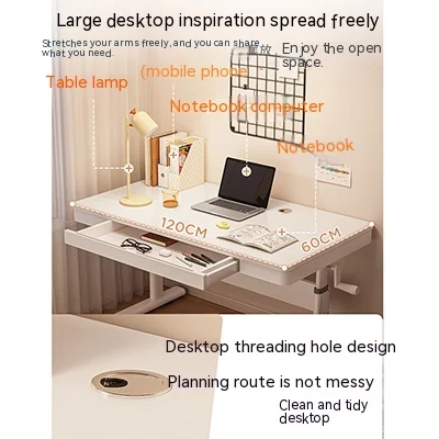 Elevated computer desk for home use student study writing desk office desk