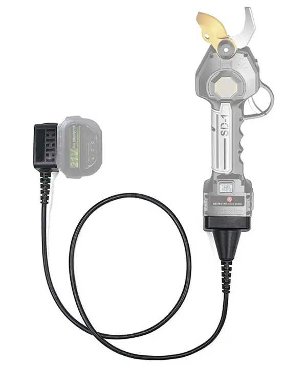 High Quality 18V Electric Scissors with SK5 Steel 32MM Cutting Blades and Rubber Handle Double Knife Linkage Pruning Shears