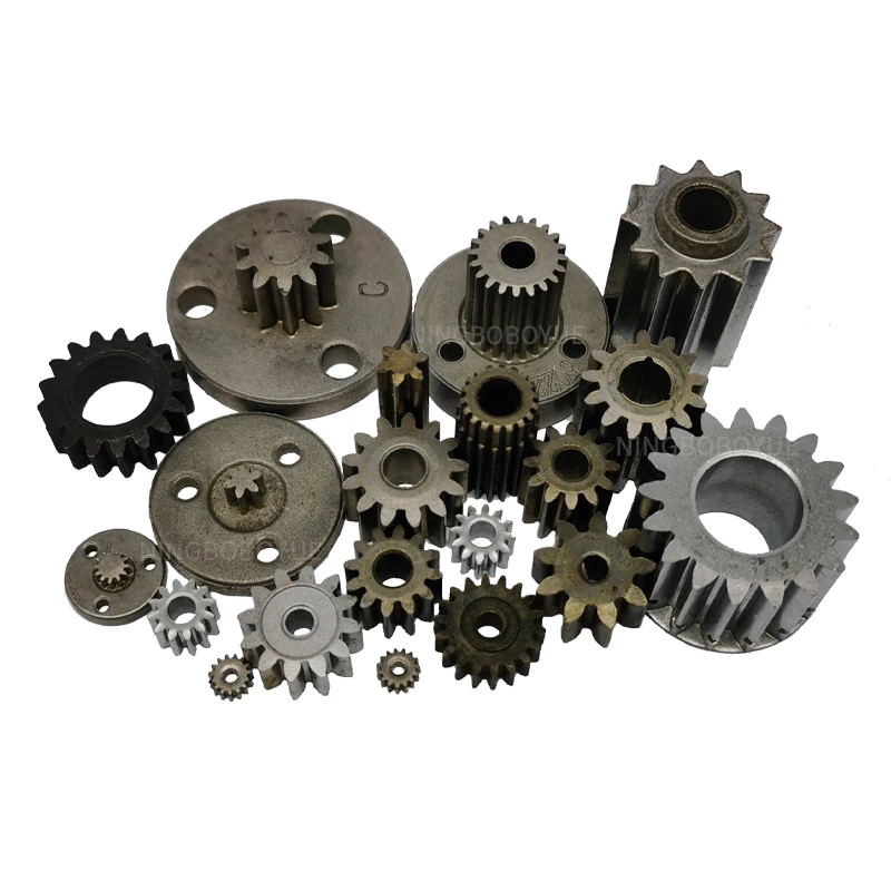 Powder Metallurgy Metal  Helical Gear steel starter drive pinion gear  sintered parts Involute cylindrical spur gear
