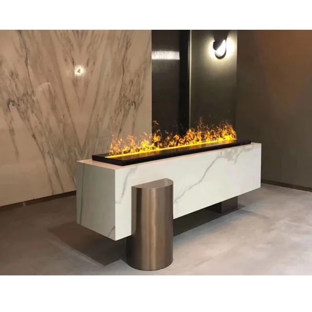 Linear Design Electric flame Fireplace Heater Multi-Color Flame Steam Water Vapor Dropshipping from Fireplaces Direct