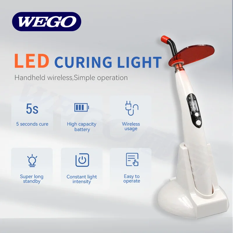 Wireless LED Light Cure Unit Dental Led Curing Light Lamp for Dentistry