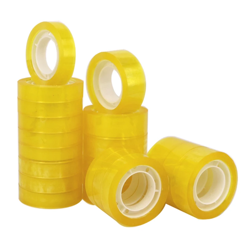 water base water -proof high quality  Factory supply Custom OPP acrylic clear, Yellowish color office Stationery adhesive tape