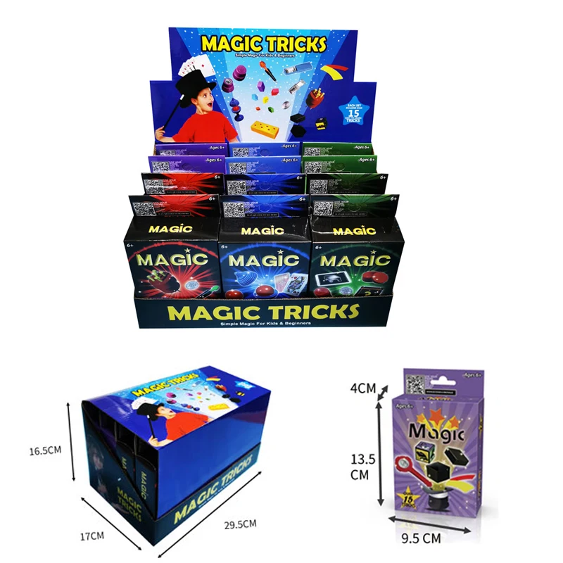 plastic toys magic set magic kit for kids toy for children including 15 classic tricks easy to play magic best gift for boy girl