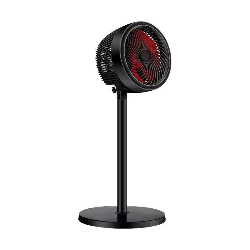 Household universal remote control plastic metal large air volume circulating fan mute vertical landing Oscillating fan