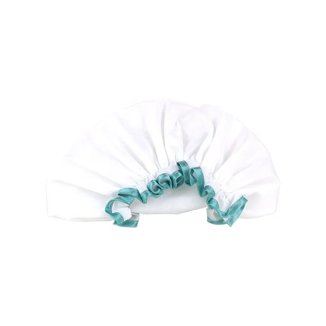 Double Layers big size Bath Caps Waterproof Shower Cap Bath Spa Salon Cap for Children Girls and Women