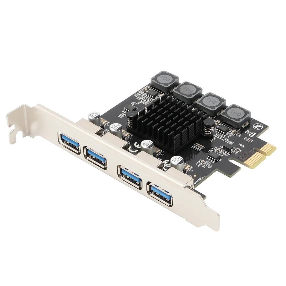VL805 4 Port USB3.0 riser card PCI-E to 4 port USB 3.0 expansion card self powered
