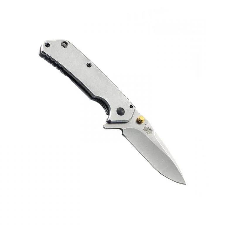 CUSTOM 7056LUF-SF Pocket Knife EDC Knorr-bremse Discount Benchmake Wood Engraving Multifunctional Knife with Opener OEM/ODM