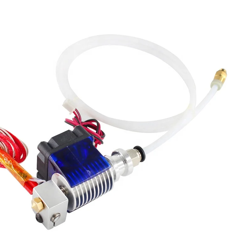 V6 12 В/24 В пульт дистанционного управления Bowden печать J-head Hotend экструдер 1 метр трубки и кронштейн вентилятора охлаждения для 75 мм 0 4 e3d 3D-принтера